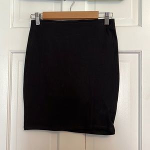 Black pencil skirt